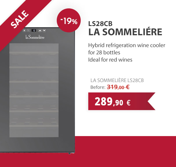 Wine cooler 28 bottles La Sommeliere LS28CB