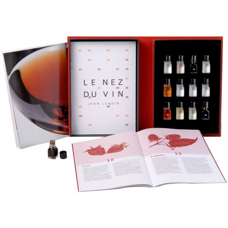 Libro 12 aromas vinos tintos Le Nez du Vin caja y libro