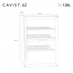 Vinoteca 62 botellas Cavist CAVIST62 medidas