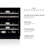 Vinoteca 31 botellas WineCave Exclusive 700 60D Fullglass Black