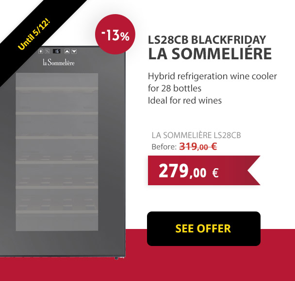 Wine Cooler 28 bottles La Sommeliere LS28CB